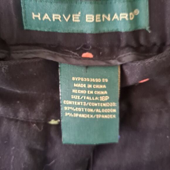 Black multicolored polka dotted Crop Pant - Sz 16P - Picture 10 of 14